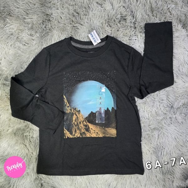 Playera paisaje nocturno