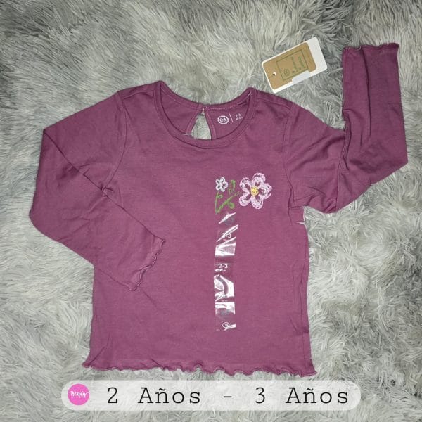 Blusa manga larga