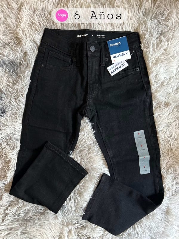 Pantalon mezclilla negro old navy